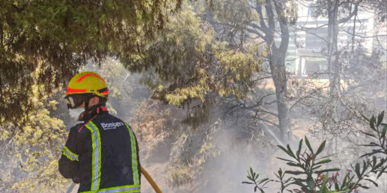 Máxima efectividad de los Servicios de Emergencias en el incendio de Sierra Cortina