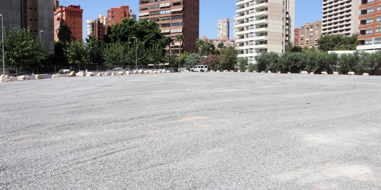 Benidorm abre este jueves el parking disuasorio de la calle Lérida con capacidad para unas 200 plazas
