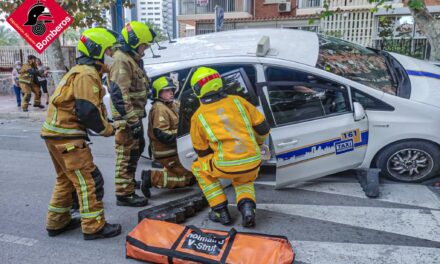 Una persona herida en un accidente de Trafico en Juan Fuster Zaragoza