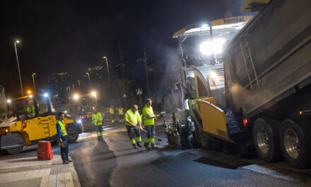Esta noche terminan los trabajos de asfaltado en la Avda Europa, antigua N-332
