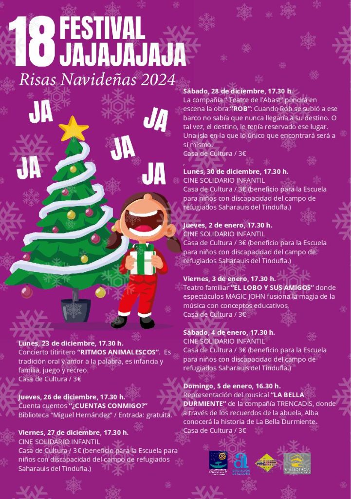 Comienza en l’Alfàs el 18 Festival Infantil Jajajajaja Risas Navideñas 0
