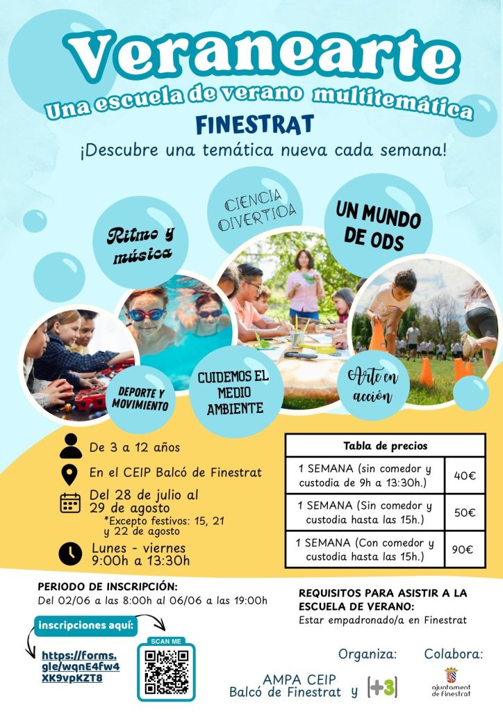 Finestrat tendrá escuela de verano también en agosto 0