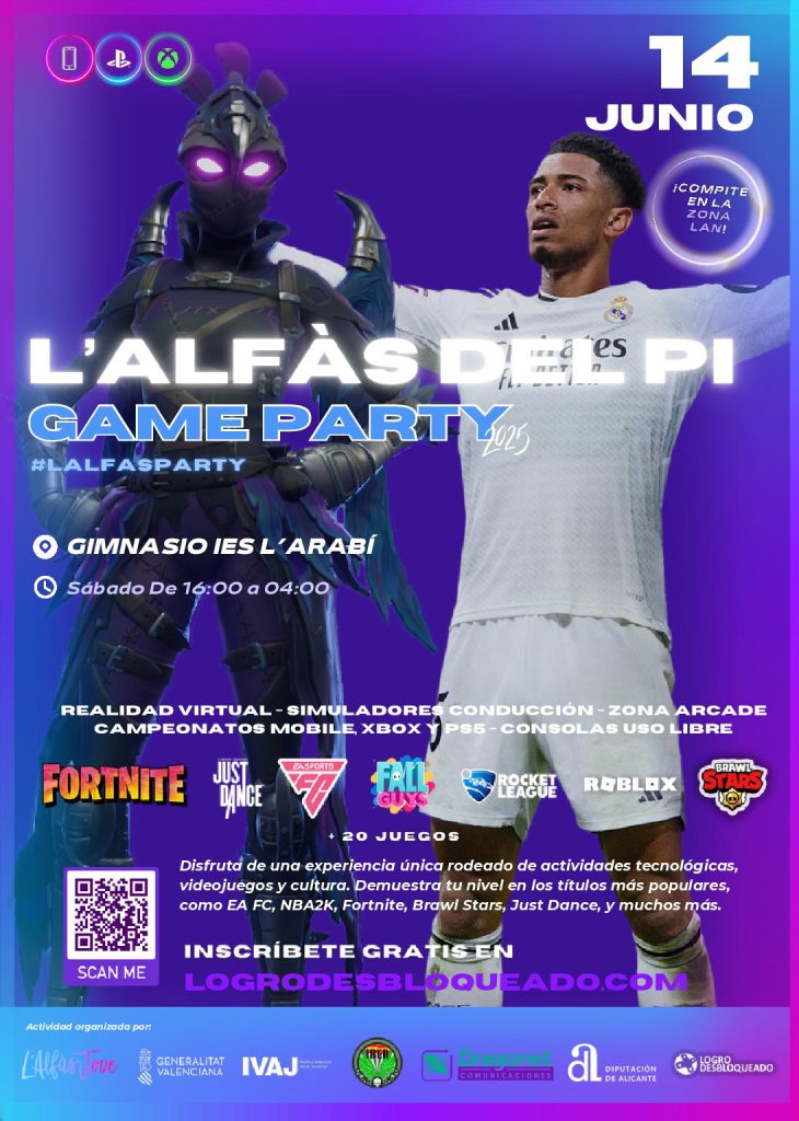 L’Alfàs Party regresa el 14 de junio con videojuegos, tecnología y ocio juvenil 0