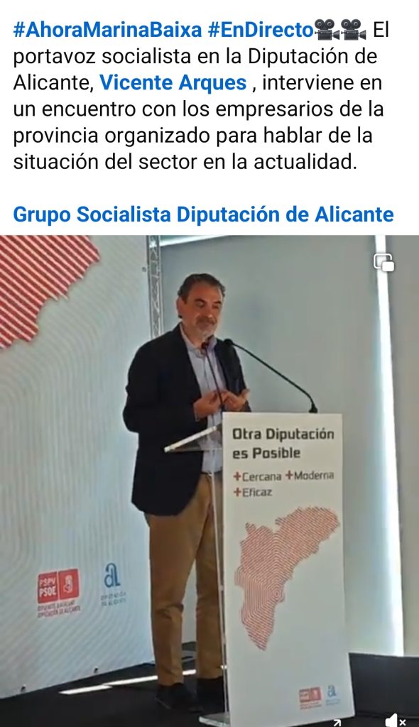 Vicente Arques: «los socialistas queremos una Diputación al servicio de la provincia no de intereses partidistas» 0
