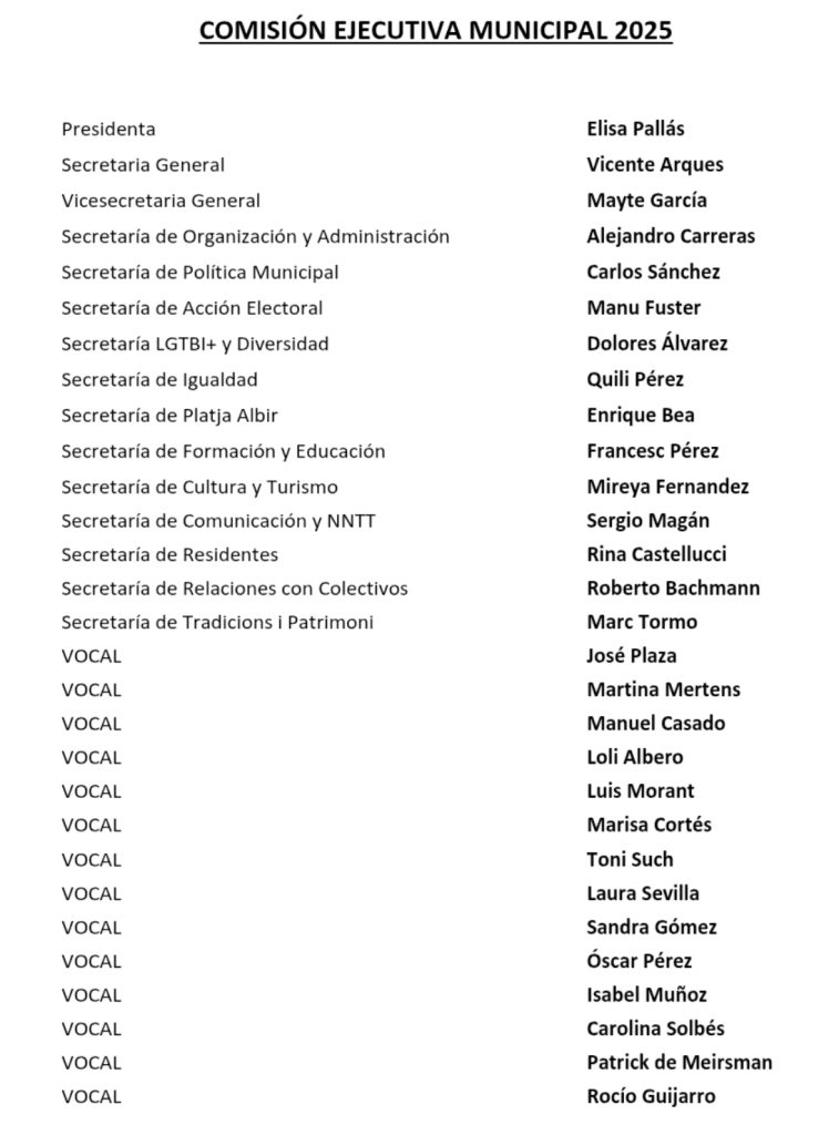 Vicente Arques PSOE de l'Alfás 