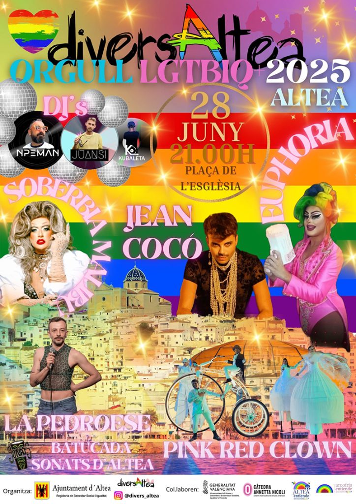 El Casco Antiguo vuelve a albergar la fiesta multicolor del Orgullo LGTBIQ+ de diversAltea 0