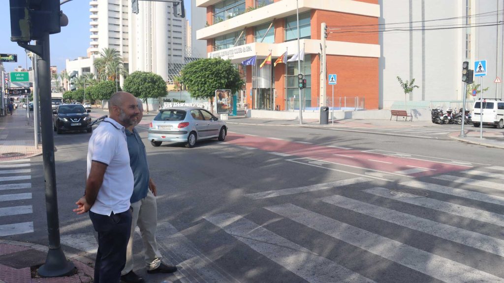 Benidorm ejecuta dos intervenciones en Severo Ochoa para mejorar la seguridad vial y la fluidez del tráfico 0