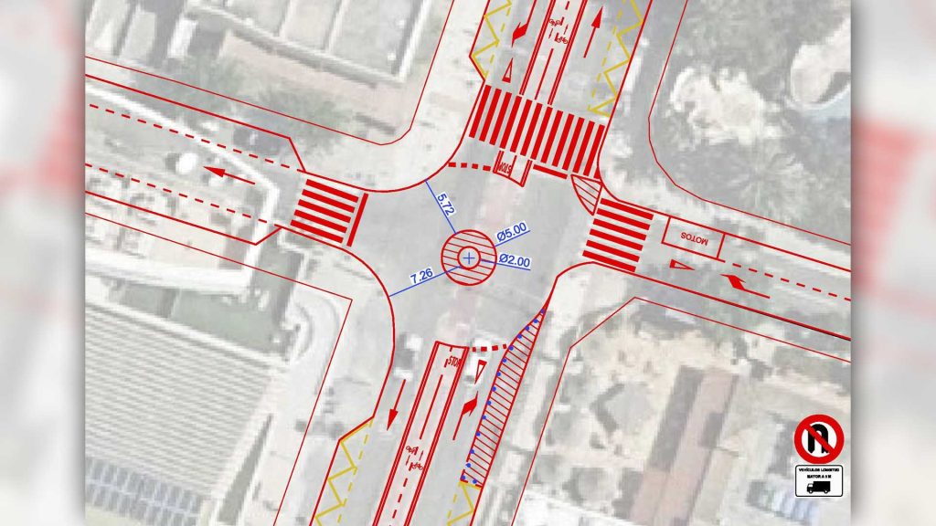 Benidorm ejecuta dos intervenciones en Severo Ochoa para mejorar la seguridad vial y la fluidez del tráfico 1