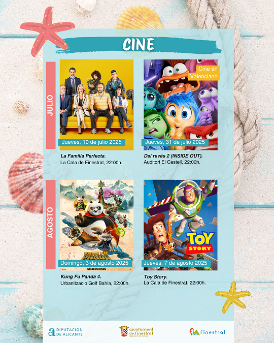 Sesiones de cine de verano en Finestrat 0