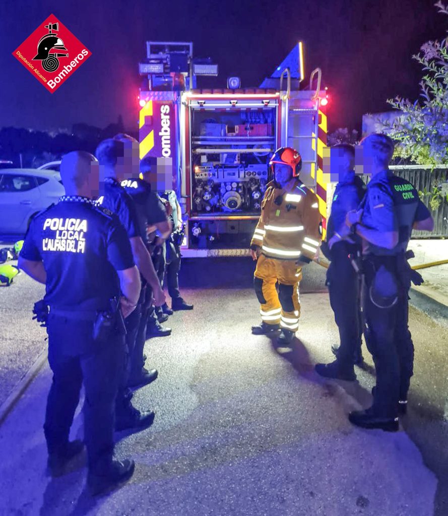 Se incendia una vivienda en L´Alfàs del Pi 0
