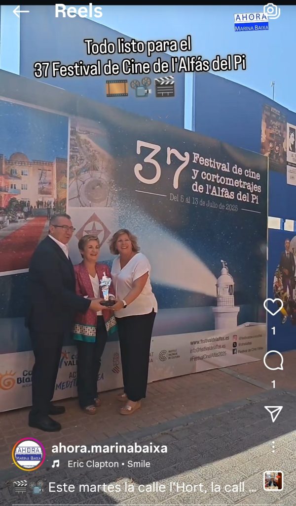 Apoyo unánime de Diputación y Generalitat al Festival de Cine de l’Alfàs en su 37 aniversario 2