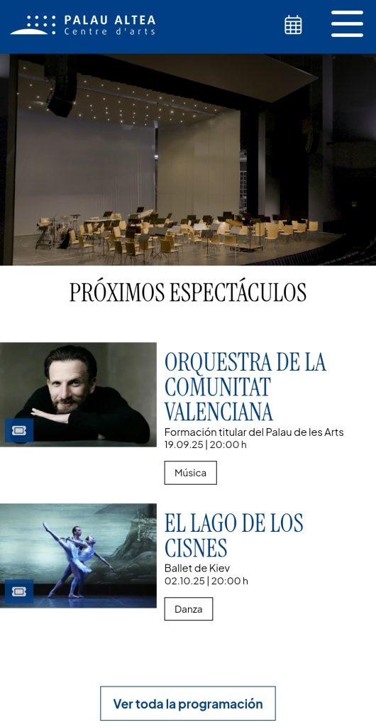 Olympia Metropolitana vuelve a  Palau Altea con una amplia programación y multitud de novedades 2