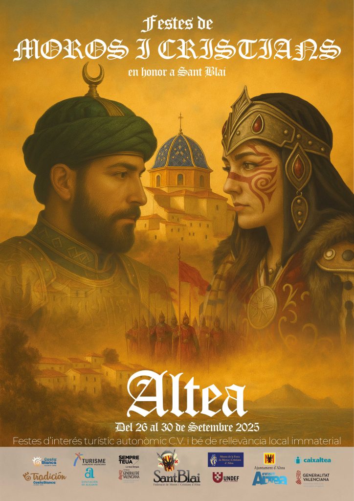 Pere Barber y Rocío Prieto autores de los carteles de las Fiestas de Moros y Cristianos de Altea  y del Santísimo Cristo 2025 0