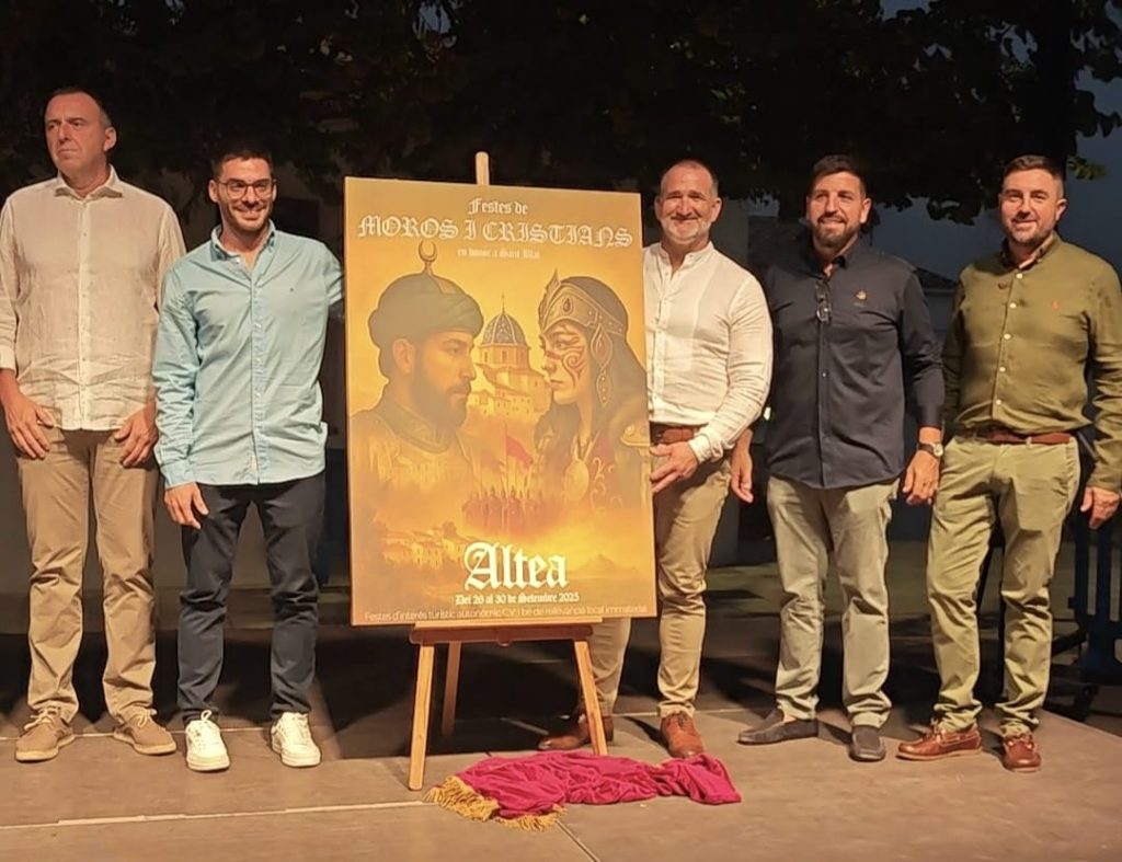 Pere Barber y Rocío Prieto autores de los carteles de las Fiestas de Moros y Cristianos de Altea  y del Santísimo Cristo 2025 2
