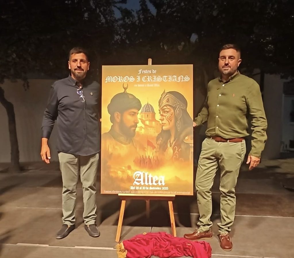 Pere Barber y Rocío Prieto autores de los carteles de las Fiestas de Moros y Cristianos de Altea  y del Santísimo Cristo 2025 3