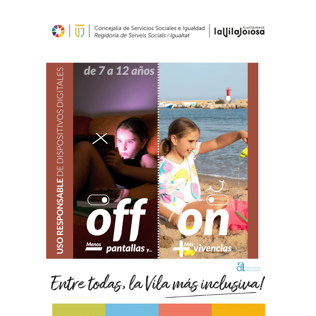 Villajoyosa logra una subvención de la Diputación de Alicante para la campaña para el uso responsable de pantallas y dispositivos digitales en la infancia 1