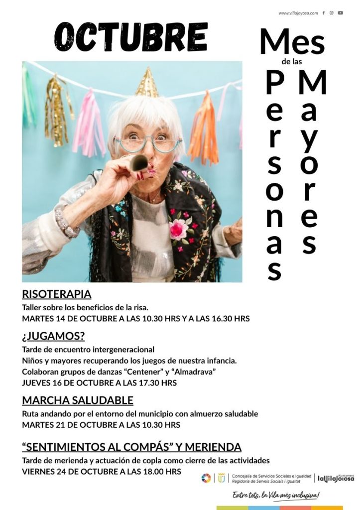 Villajoyosa dedica el mes de octubre a los mayores con actividades como risoterapia o una marcha saludable 0