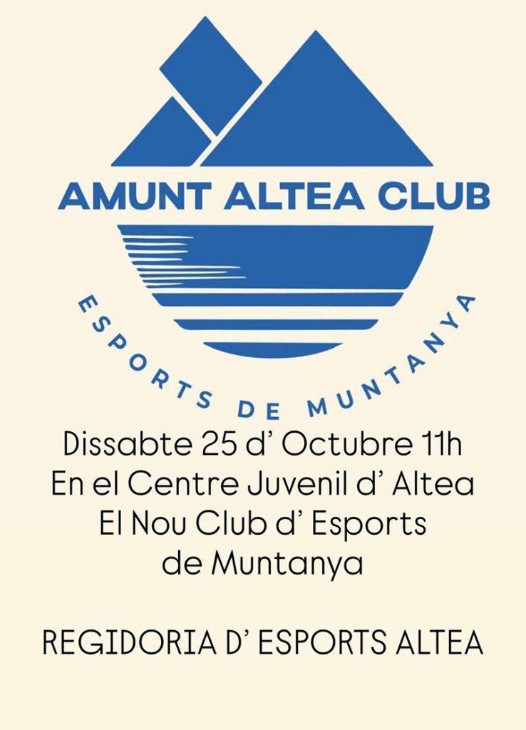 «Amunt Altea Club” potenciará los deportes de montaña en el municipio 0