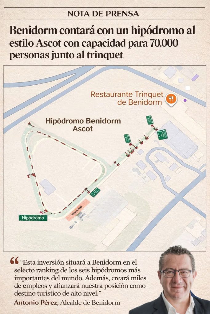 Benidorm contará con un hipódromo al estilo Ascot