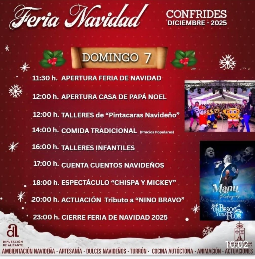 Confrides vive hoy la última jornada de su Feria de Navidad tras un fin de semana de gran afluencia 2