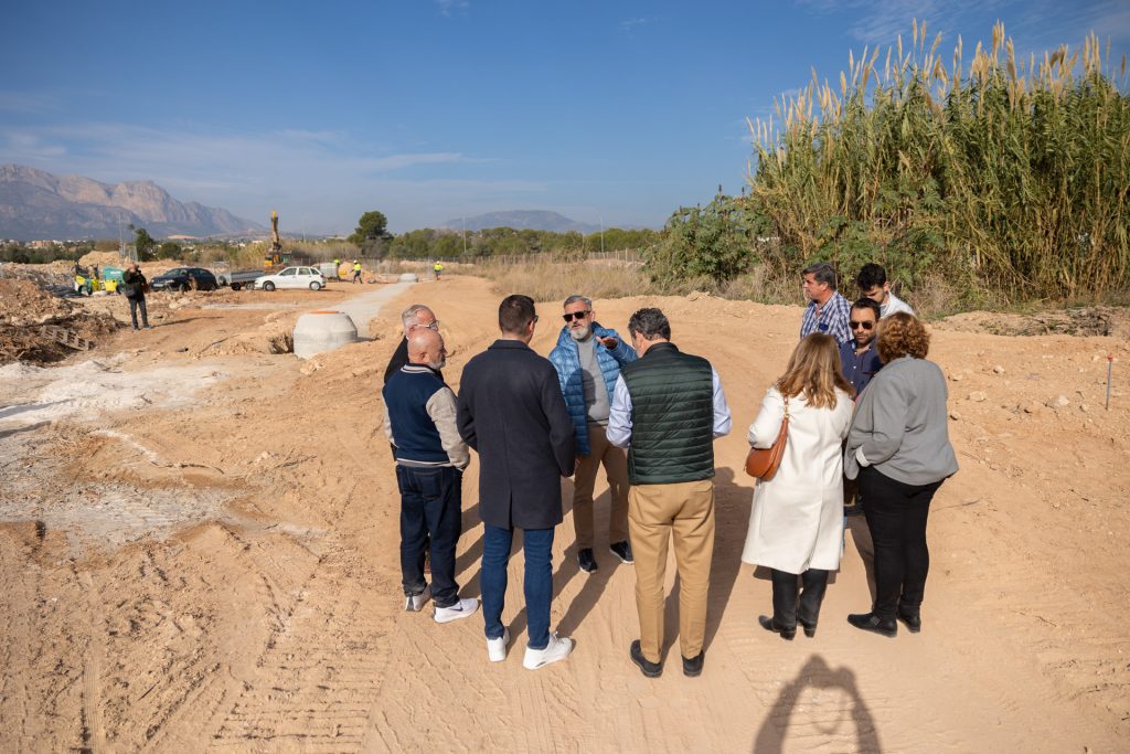 A punto de finalizar l’Alfàs las obras para gestionar vertidos y reutilizar el agua vinculadas al encauzamiento del Barranco Hondo 0