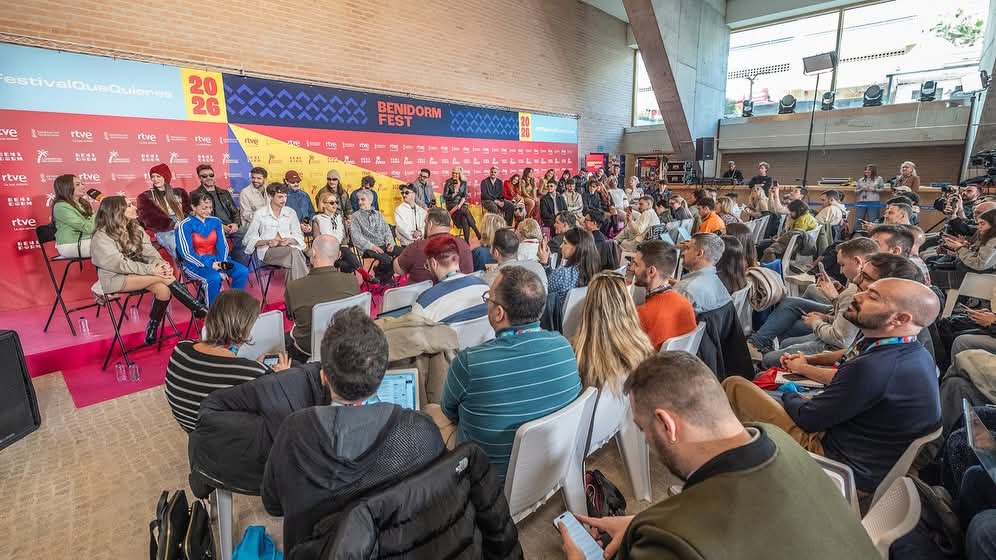 Todo listo en el Palau d’Esports para que comience la quinta edición del Benidorm Fest