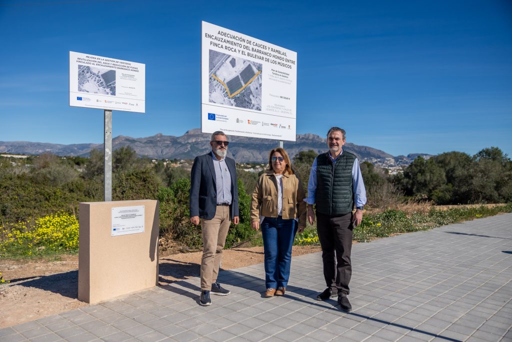 Marchan a buen ritmo las obras de encauzamiento del Barranco Hondo en l’Alfàs financiadas por Europa