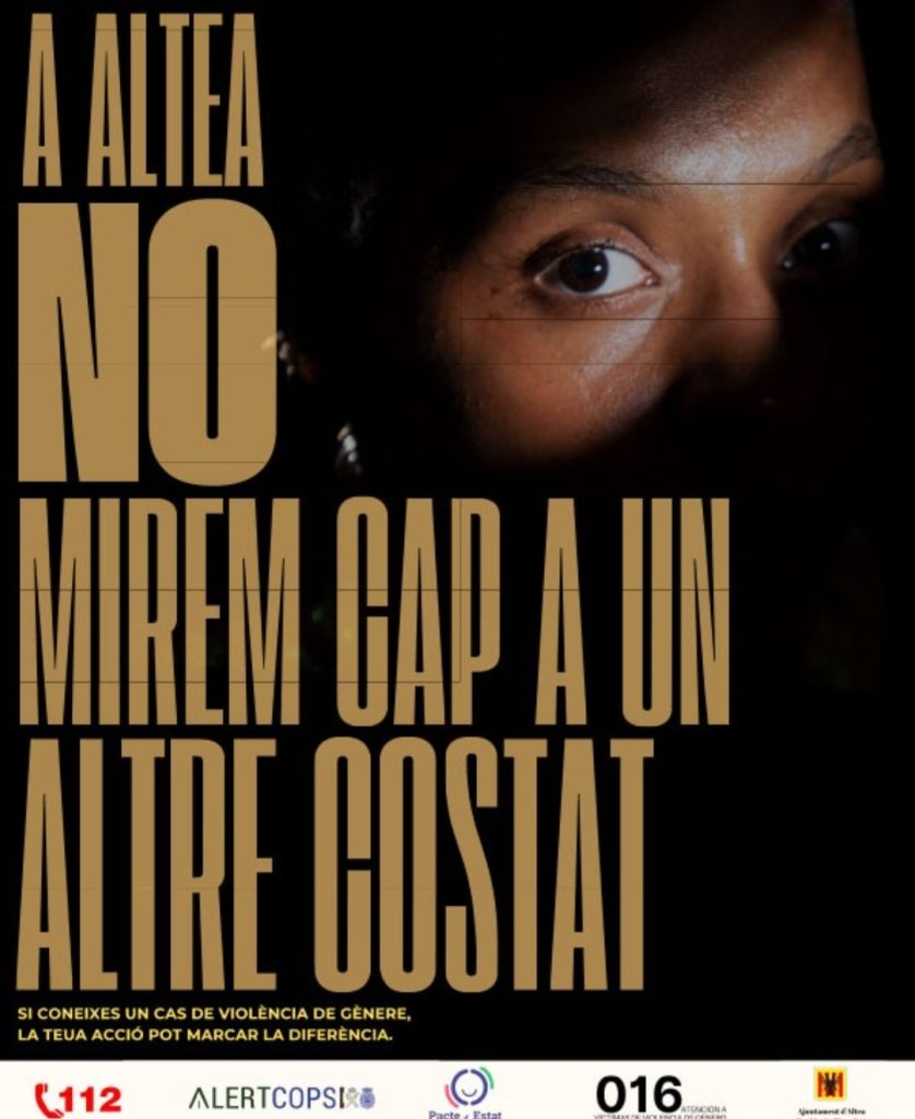Igualdad Altea lanza una potente campaña contra la violencia machista y llama a romper el silencio para salvar vidas 1