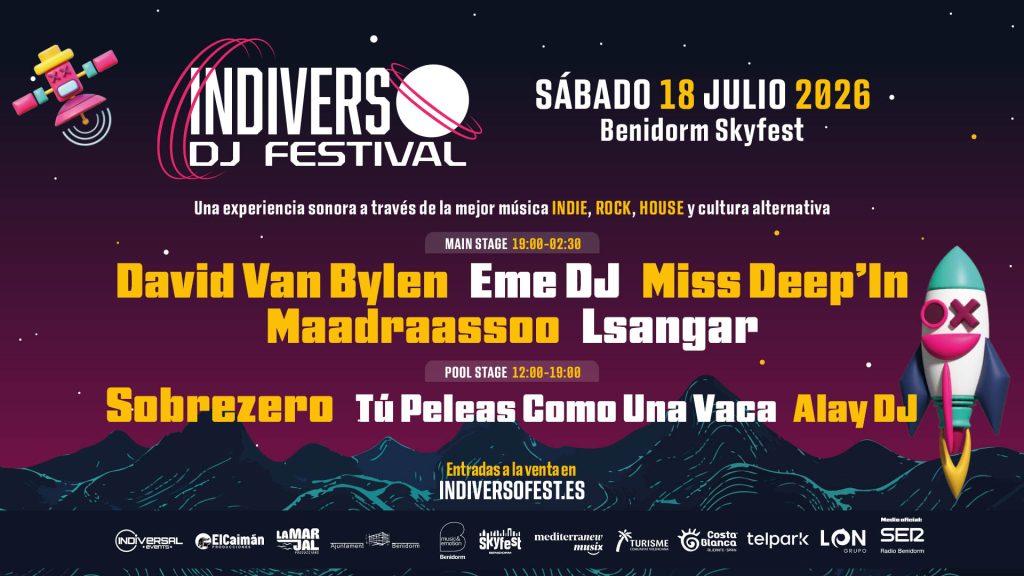 El festival Indiverso celebrará su segunda edición el 18 de julio en el nuevo recinto SkyFest