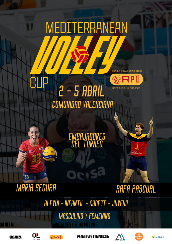 Más de 700 jóvenes participarán en la II Mediterranean Volley Cup en la Comunitat Valenciana