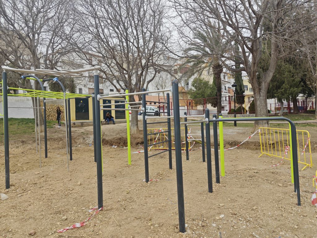 El nuevo parque contará con diferentes estructuras para la práctica de calistenia
