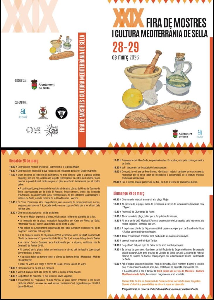 Sella celebra la Feria de Muestras y Cultura Mediterráneo 2026 dedicada a la almendra