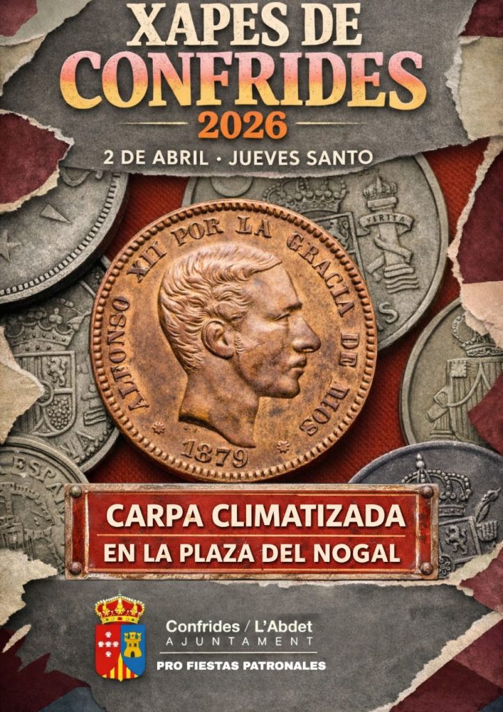 Confrides celebrará sus tradicionales “Xapes” en Jueves Santo con carpa climatizada en la Plaza del Nogal