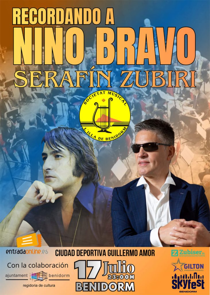 Benidorm acoge el concierto homenaje “Nino Bravo en Esencia” con Serafín Zubiri y la Societat Musical L’Illa