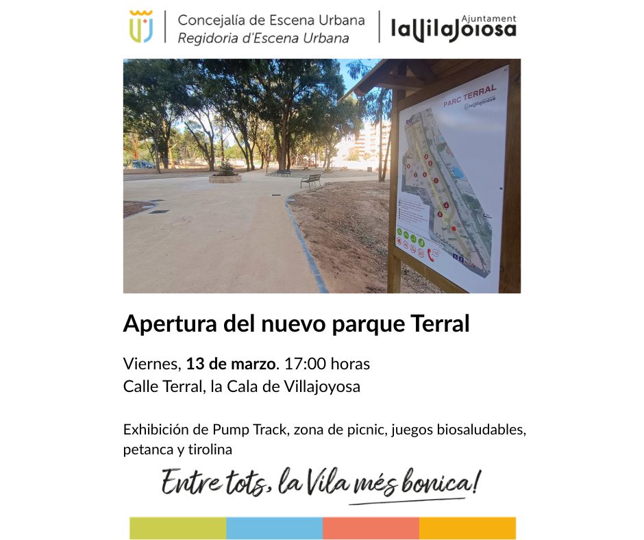 El nuevo parque Terral de La Cala de Villajoyosa