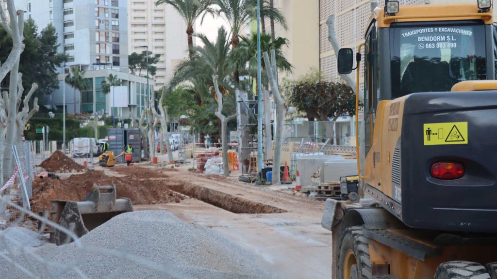 Benidorm acelera las obras de la avenida Montecarlo con una inversión de 1,35 millones