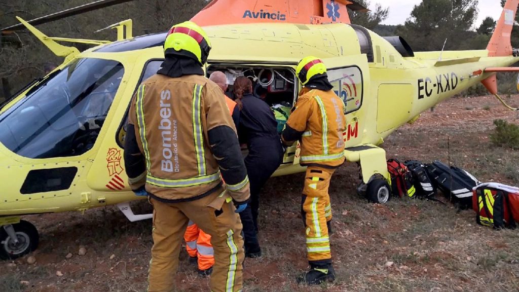 Accidente tractor en Beniardá 