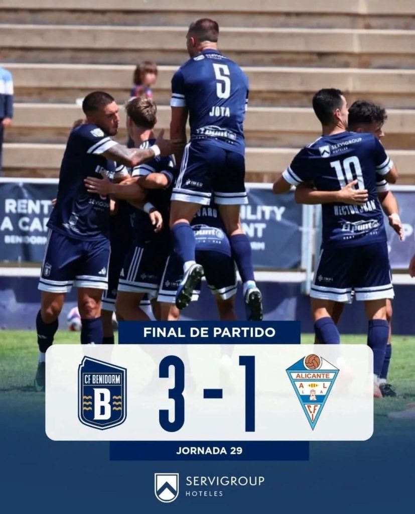 El Benidorm mantiene vivo el sueño del ascenso y todo se decidirá en la última jornada ante el UD Calpe