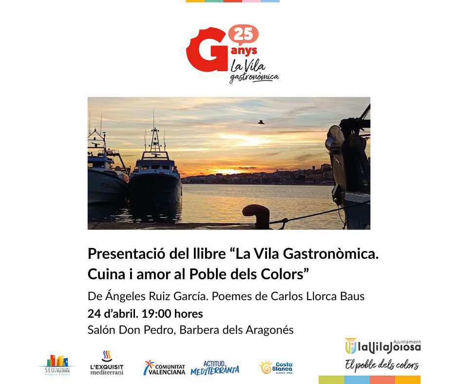 Villajoyosa presenta el libro “La Vila Gastronòmica. Cuina i amor al Poble dels Colors” 1