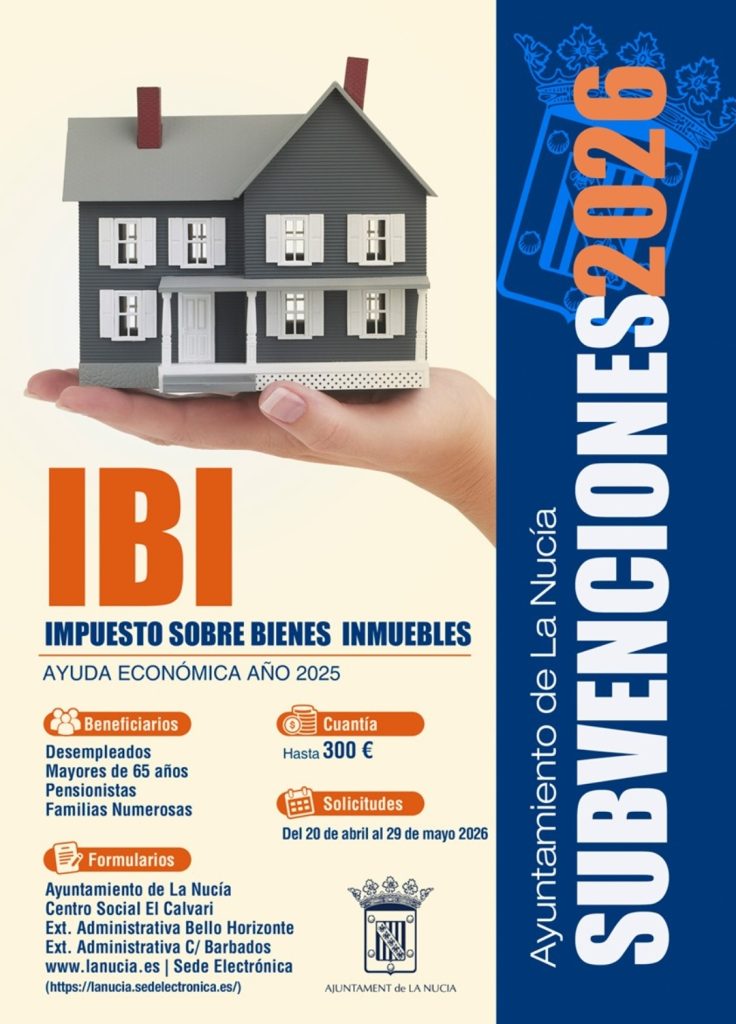 126 vecinos de La Nucía ya han solicitado la subvención del IBI 2025 1