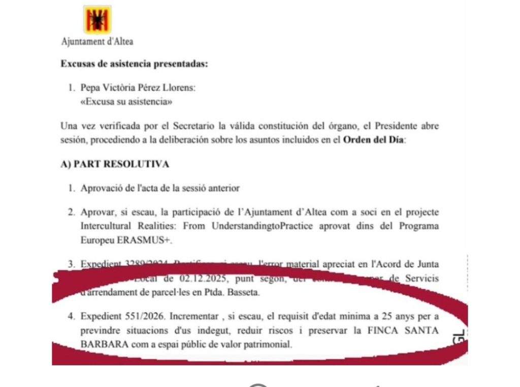 PP de Altea Finca Santa Bárbara 