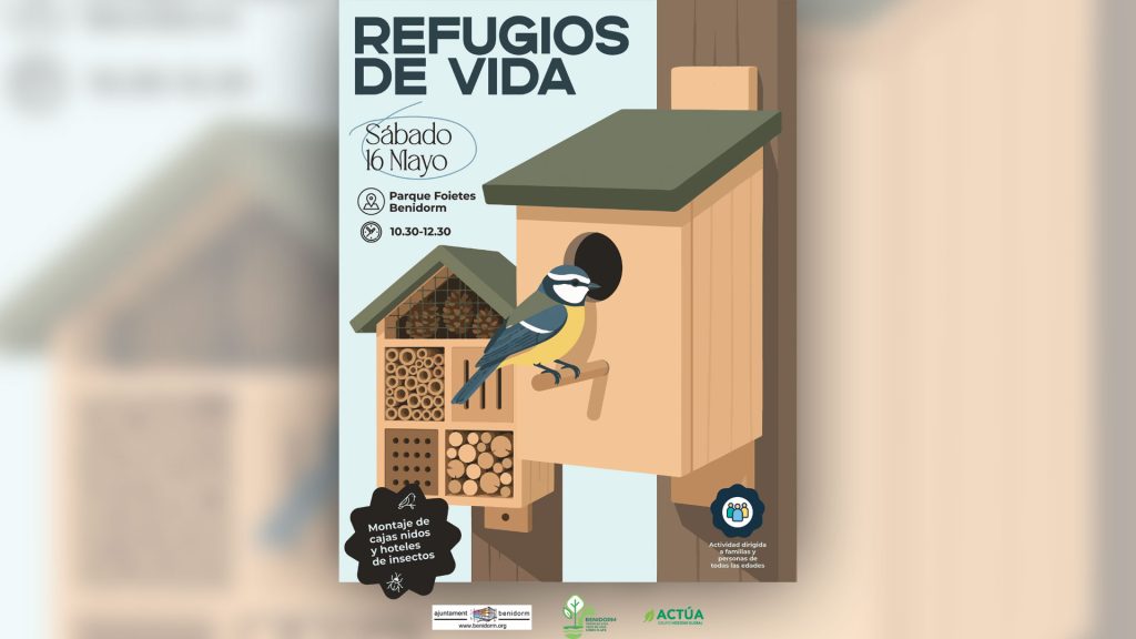 Benidorm organiza un taller de cajas nido y hoteles de insectos el 16 de mayo 2