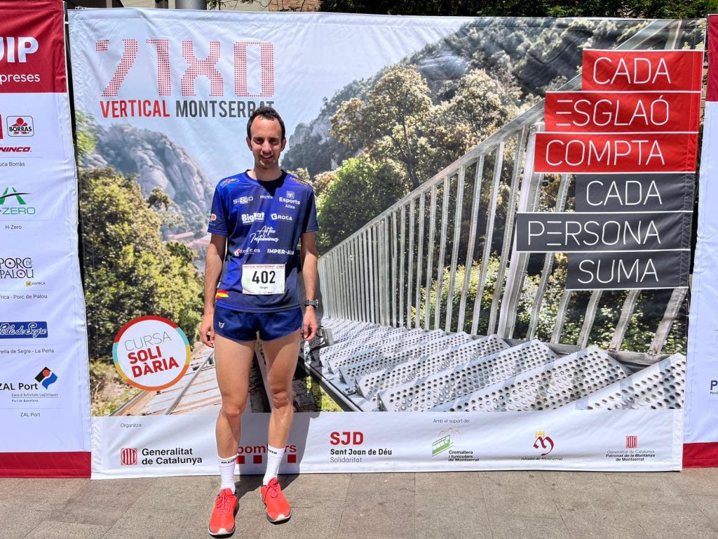 Ángel López Amor logra un sexto puesto en la Vertical Montserrat 2026 y la prueba bate récord solidario histórico
