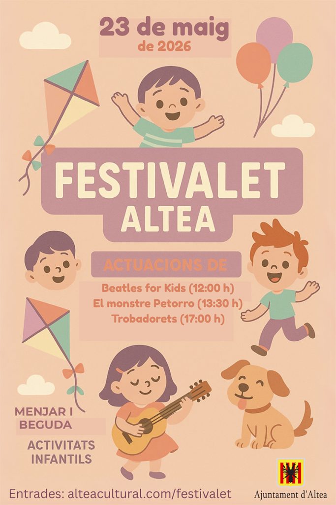 Festivalet Altea 2026: música, actividades infantiles y ambiente familiar frente al mar en Villa Gadea