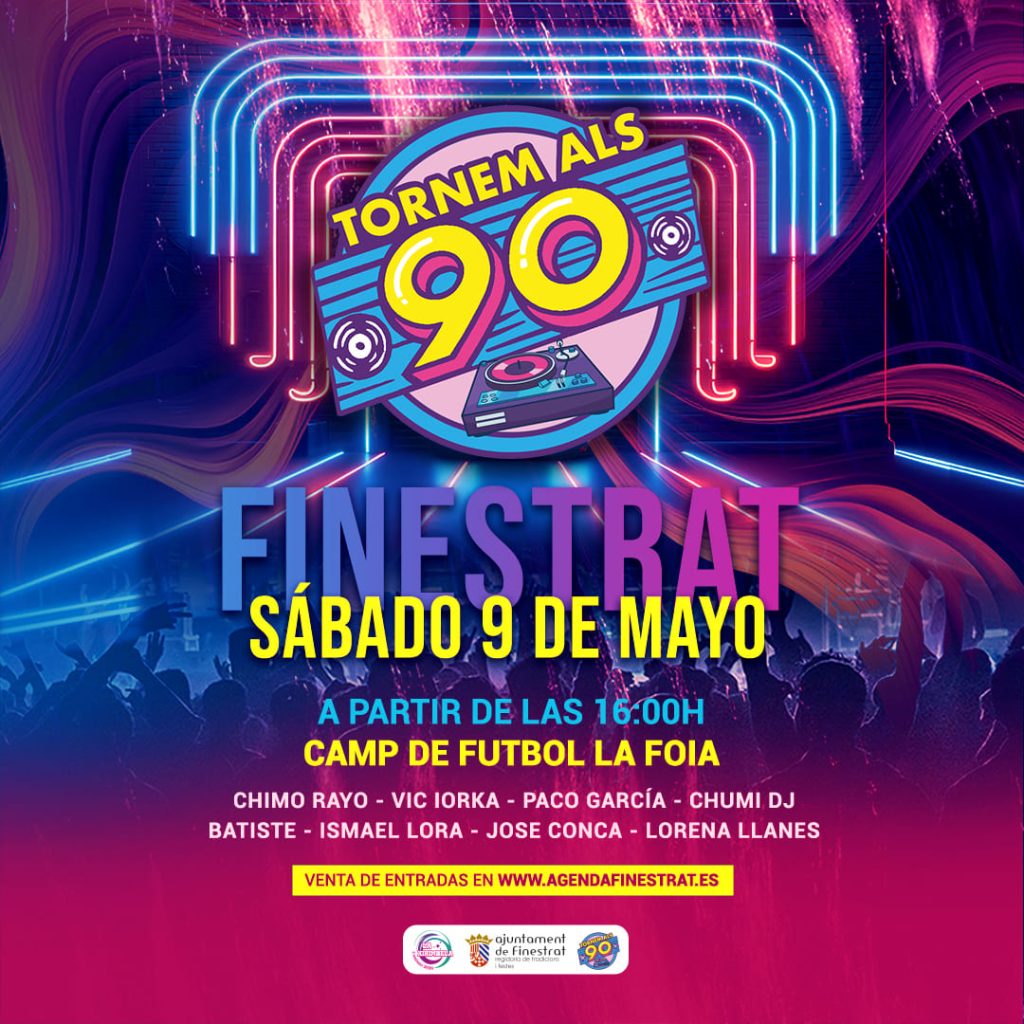 TORNEM ALS 90: FINESTRAT REMEMBER EN FINESTRAT EL SÁBADO 9 DE MAYO 1