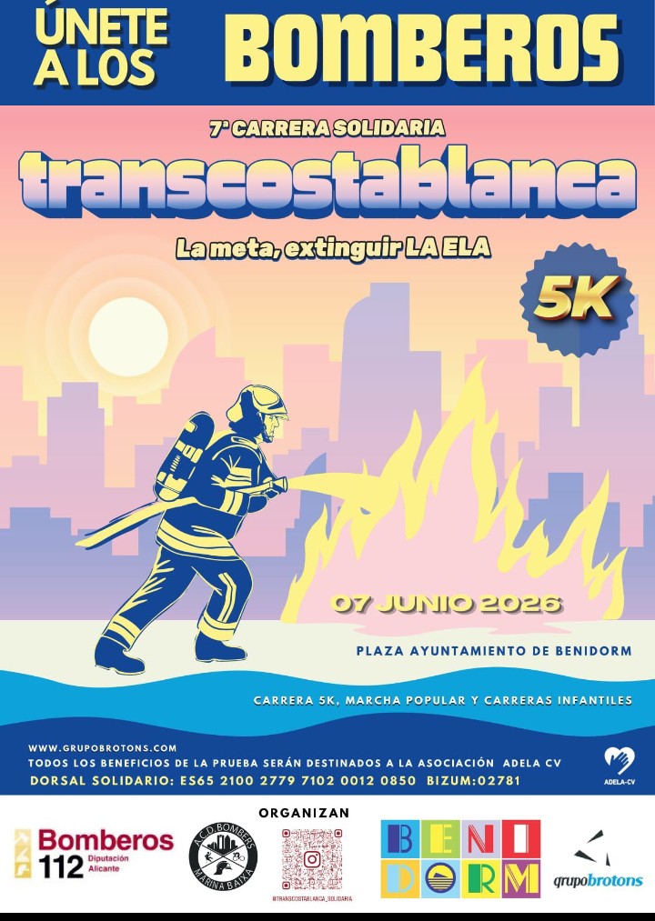 7 de junio: Benidorm acoge la Carrera Transcostablanca “La meta, extinguir la ELA” 1