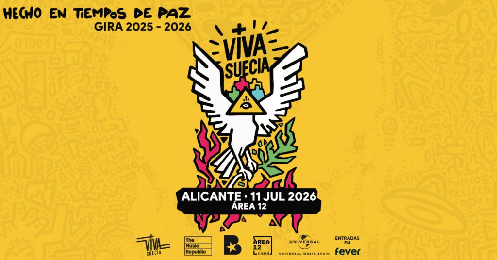 Área 12 Alicante abre el verano con Dani Martín, The Black Crowes, Viva Suecia y grandes citas musicales