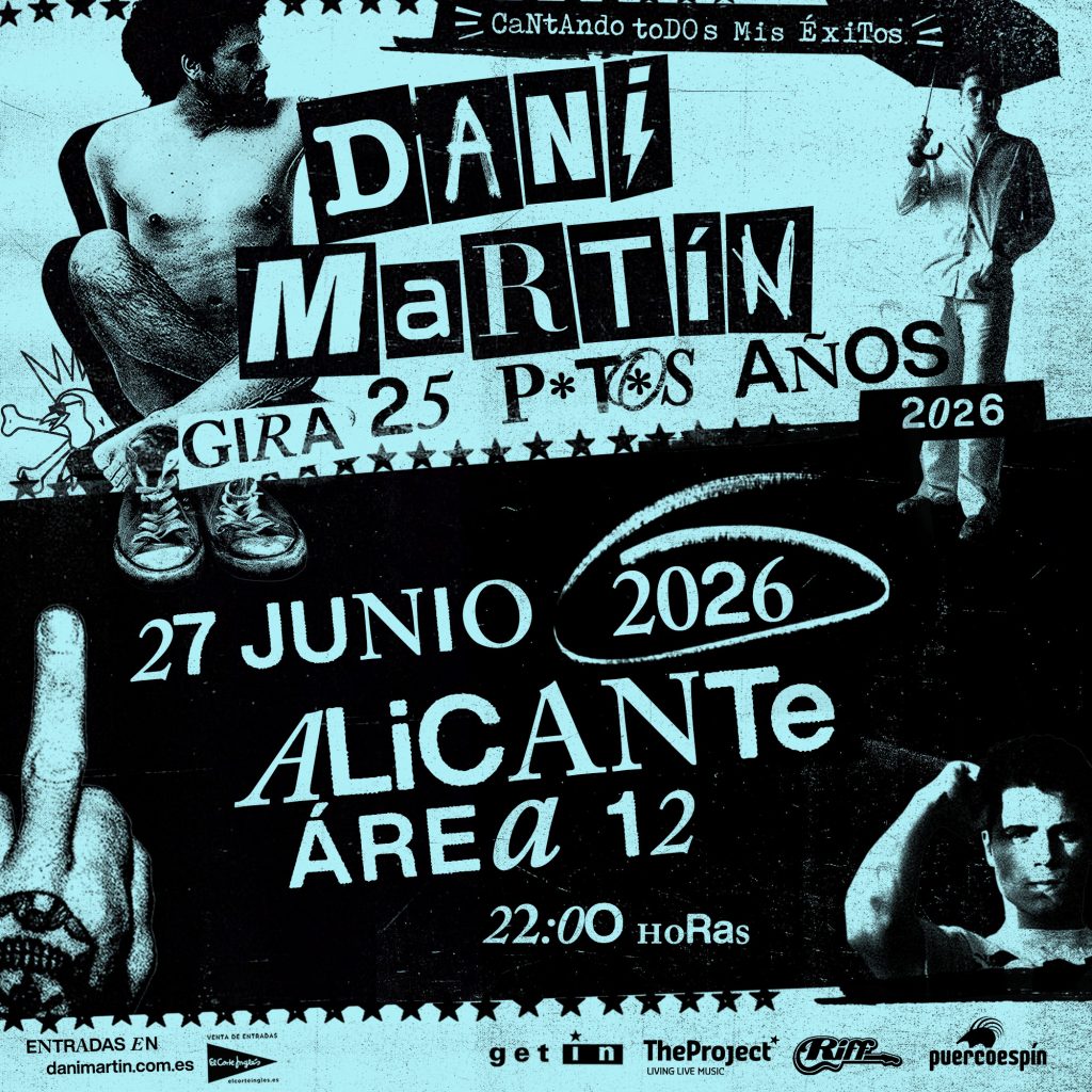 Área 12 Alicante abre el verano con Dani Martín, The Black Crowes, Viva Suecia y grandes citas musicales