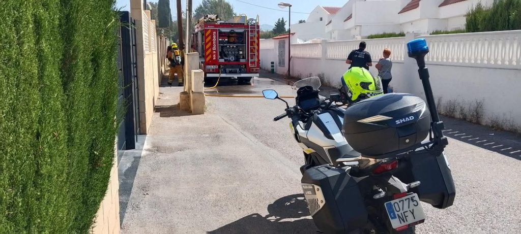 Conato de incendio vivienda la Nucía 