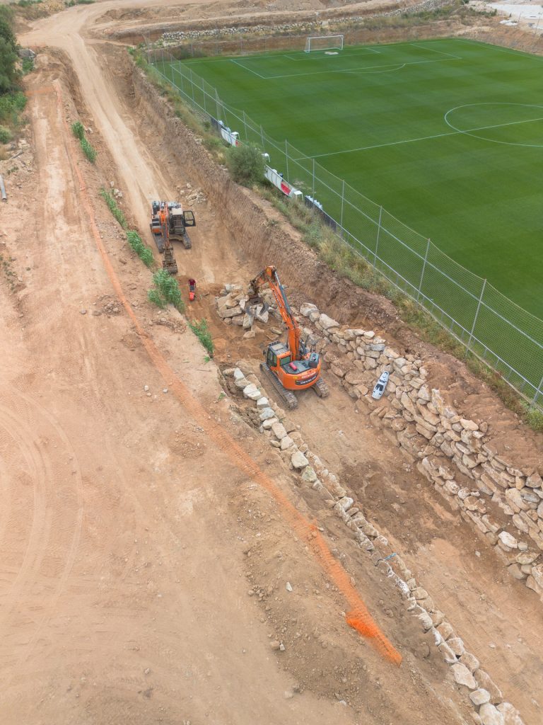 Las obras de encauzamiento del Barranco Hondo de l’Alfàs del Pi encaran su recta final